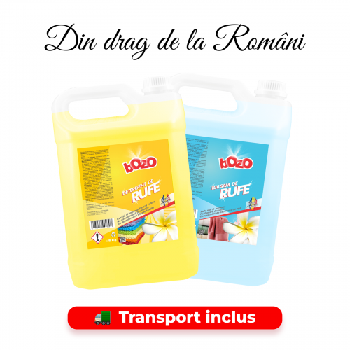 Pachet FRESH - Bozo Detergent + Balsam Fresh 5KG - transport gratuit