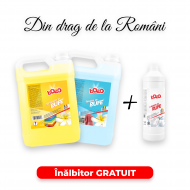 Pachet - Bozo Detergent 5Kg + Balsam 5kg + Un Inalbitor GRATUIT Pachet - Bozo Detergent 5Kg + Balsam 5kg + Un Inalbitor GRATUIT